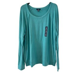 GAP NWOT Turquoise Long Sleeve Women's Tee